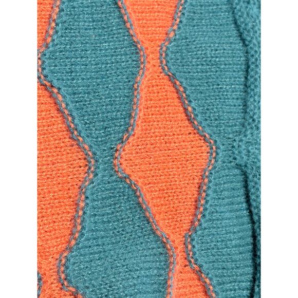 Cider Round Neckline Position Stripe Knitted Crop Sweater Medium - Picture 6 of 11